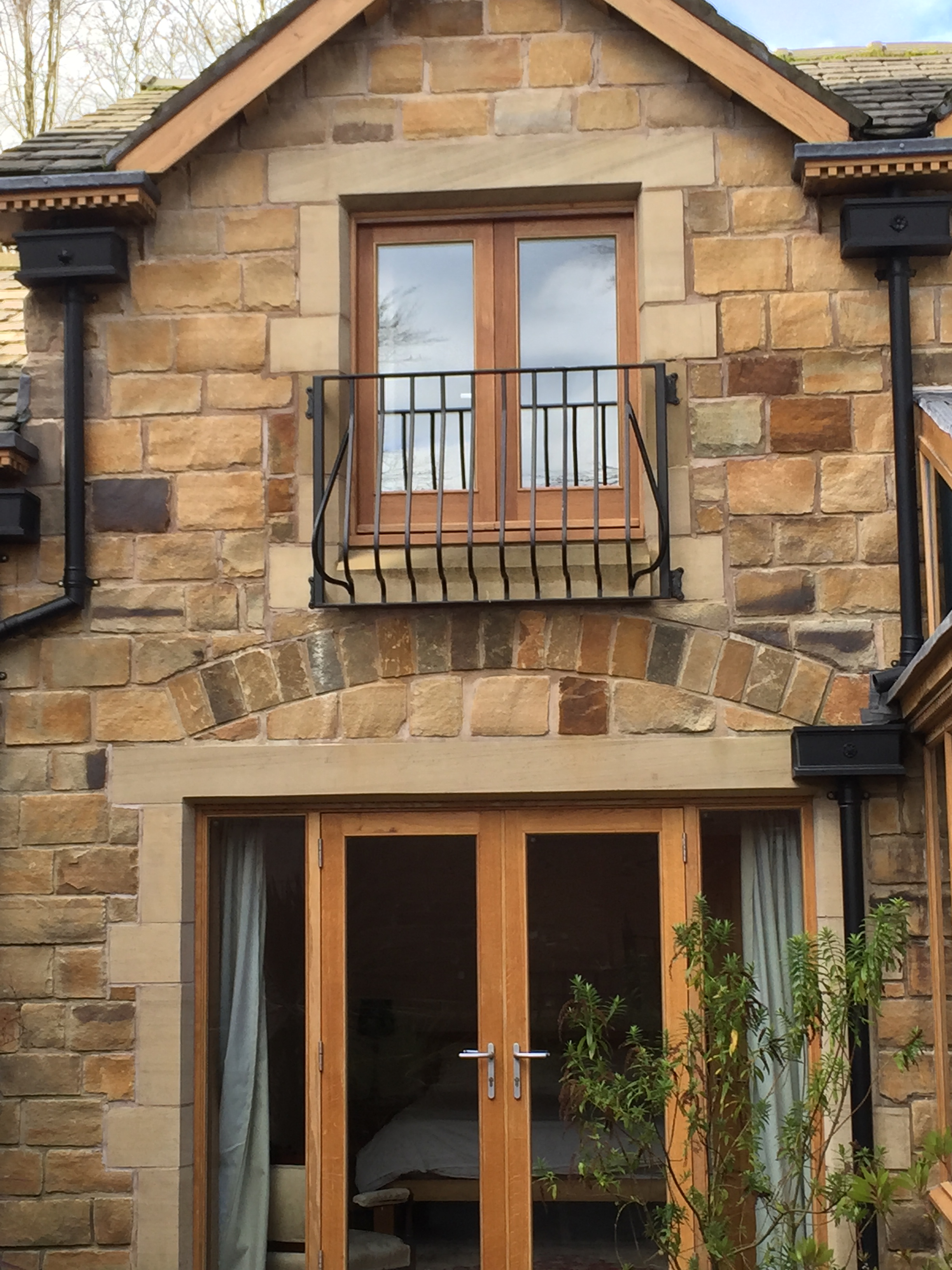 Juliette Balcony with Matching Railings and Gates in Lymm